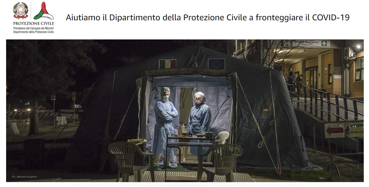 Emergenza Covid-19, scendi in campo insieme ad Amazon!