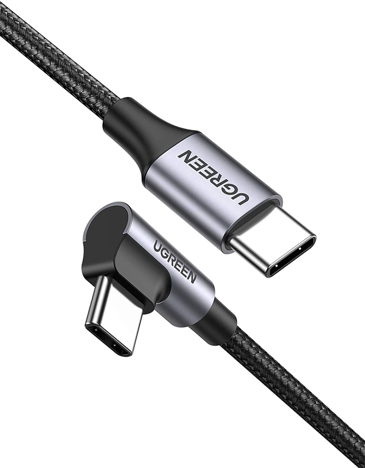 Cavo USB 4.0 A 90 Gradi Da USB C A USB C - 0,3m - Ricarica Rapida 240W PD, Trasferimento 40Gbps E Video 8K