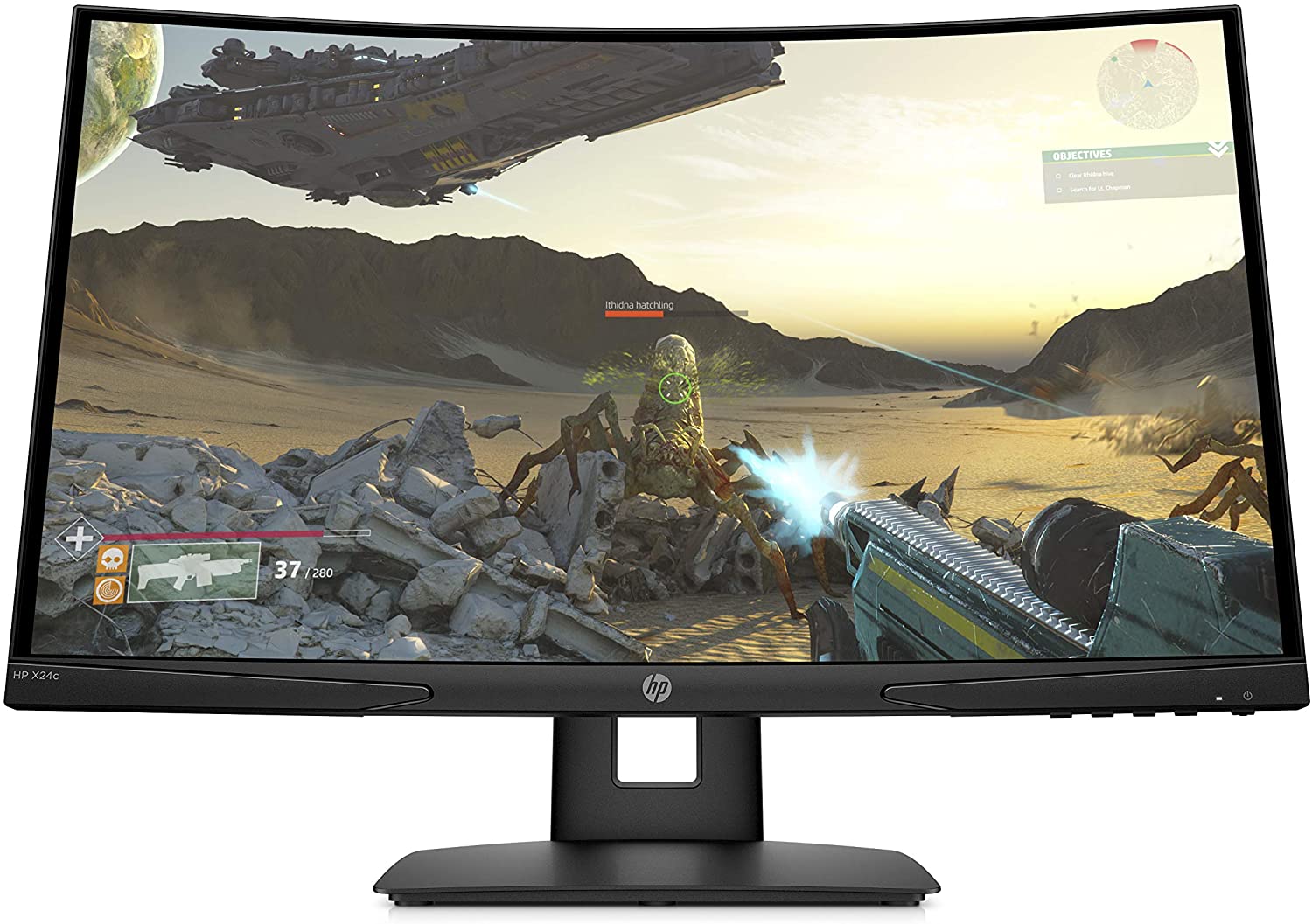 HP X24c 9FM22AS Monitor gaming curvo da 23,6″ FHD
