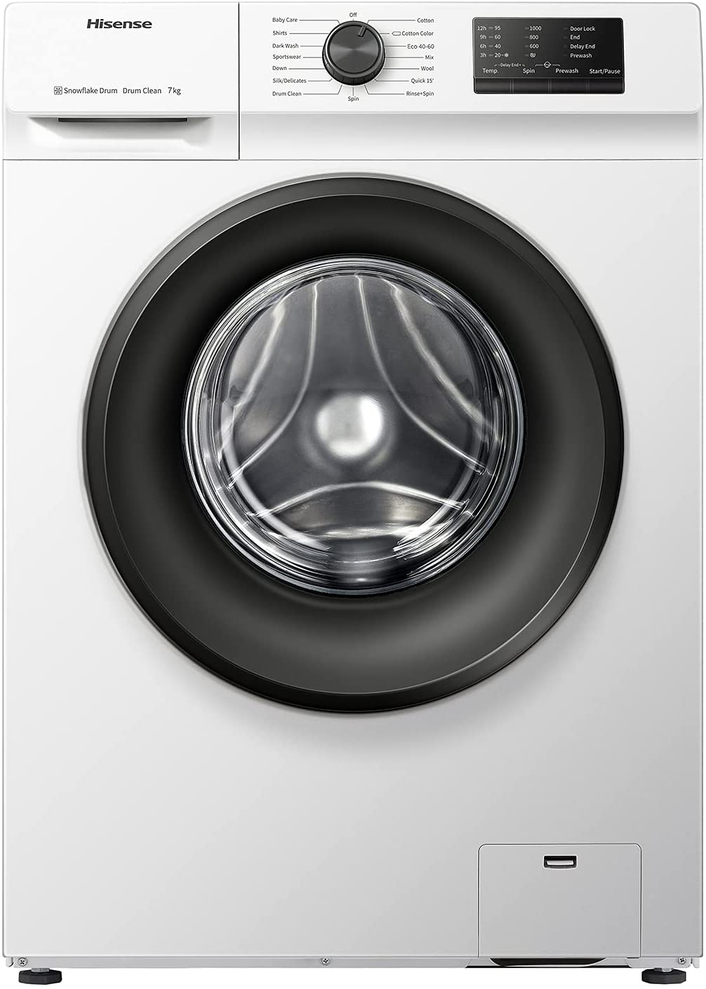 Hisense WFVC7012E – Lavatrice a Carica Frontale 7 Kg, 1200 rpm