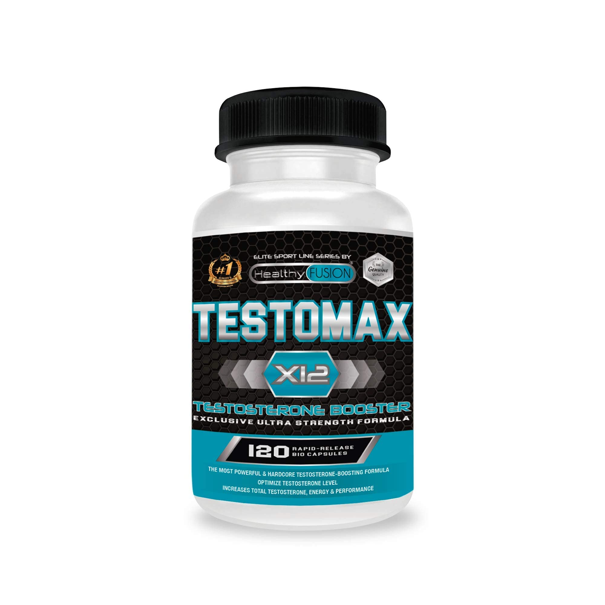 Testosterone booster | Testosterone puro con maca, ashwagandha e tribulus | 120 capsule