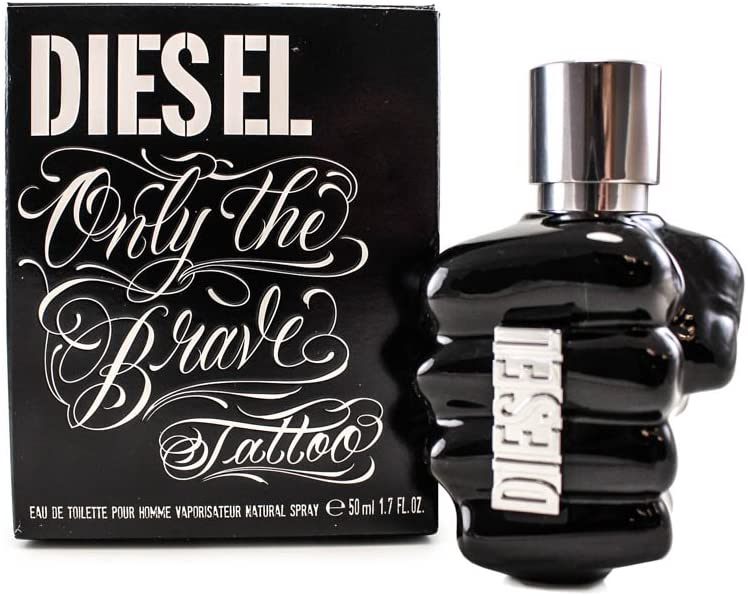 Diesel Diesel Only The Brave Tattoo, Eau de Toilette Uomo, Profumo Uomo – 50 ml