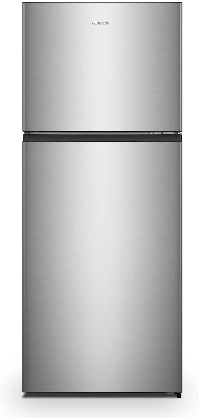 Hisense MUTM70381IE Frigorifero Doppia Porta a libera installazione, Larghezza 70 cm, Inox, Capacità netta 381 Litri