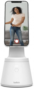 Belkin Supporto per telefono con tracking del viso (Supporto per cellulare con MagSafe e rilevamento del movimento, per creare contenuti video, per modelli di iPhone 14, 13 e 12