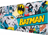 Grupo Erik – Tappetino mouse XXL Batman Dc Comics con base in gomma antiscivolo e con rifiniture di alta qualitá, 80×35 cm, 100% waterproof, tappetino mouse e tastiera