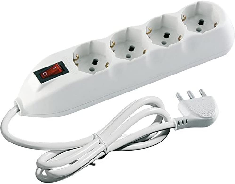 Ciabatta Multipresa BTICINO Poker 6 Posti - Con 2 USB E 4 Prese Schuko, Cavo 1.5m Bianco - Foto 13