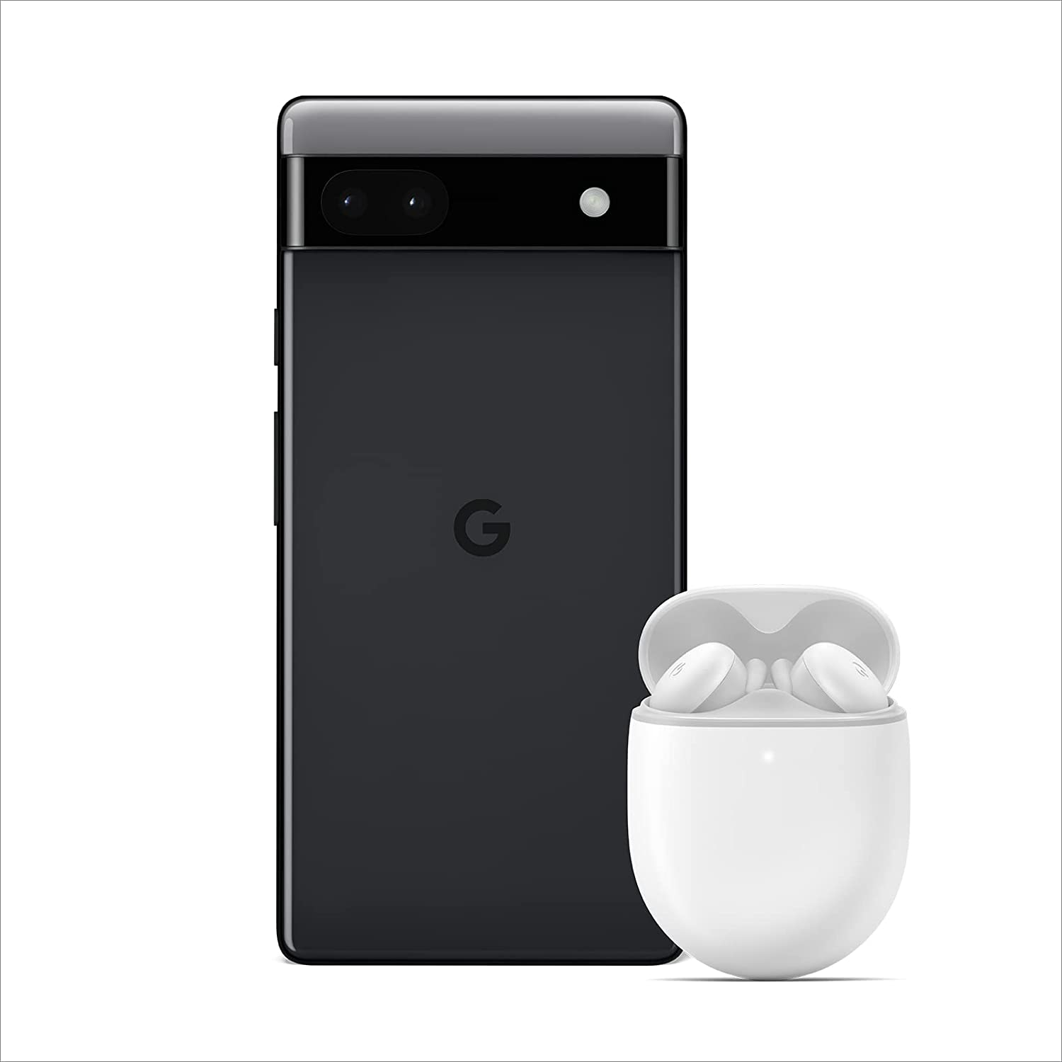 Google Pixel 6a + Pixel Buds A-Series Bianco