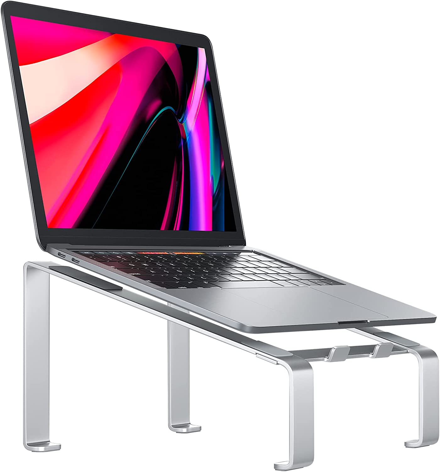 Supporto Laptop Regolabile In Alluminio - Ergonomico E Ventilato Per Ufficio E Casa - Foto 2