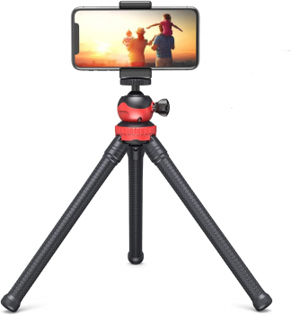 Octopus Treppiede Flessibile Per Fotocamera E Smartphone Con Telecomando Bluetooth - Supporto Universale Per Video E Selfie - 2