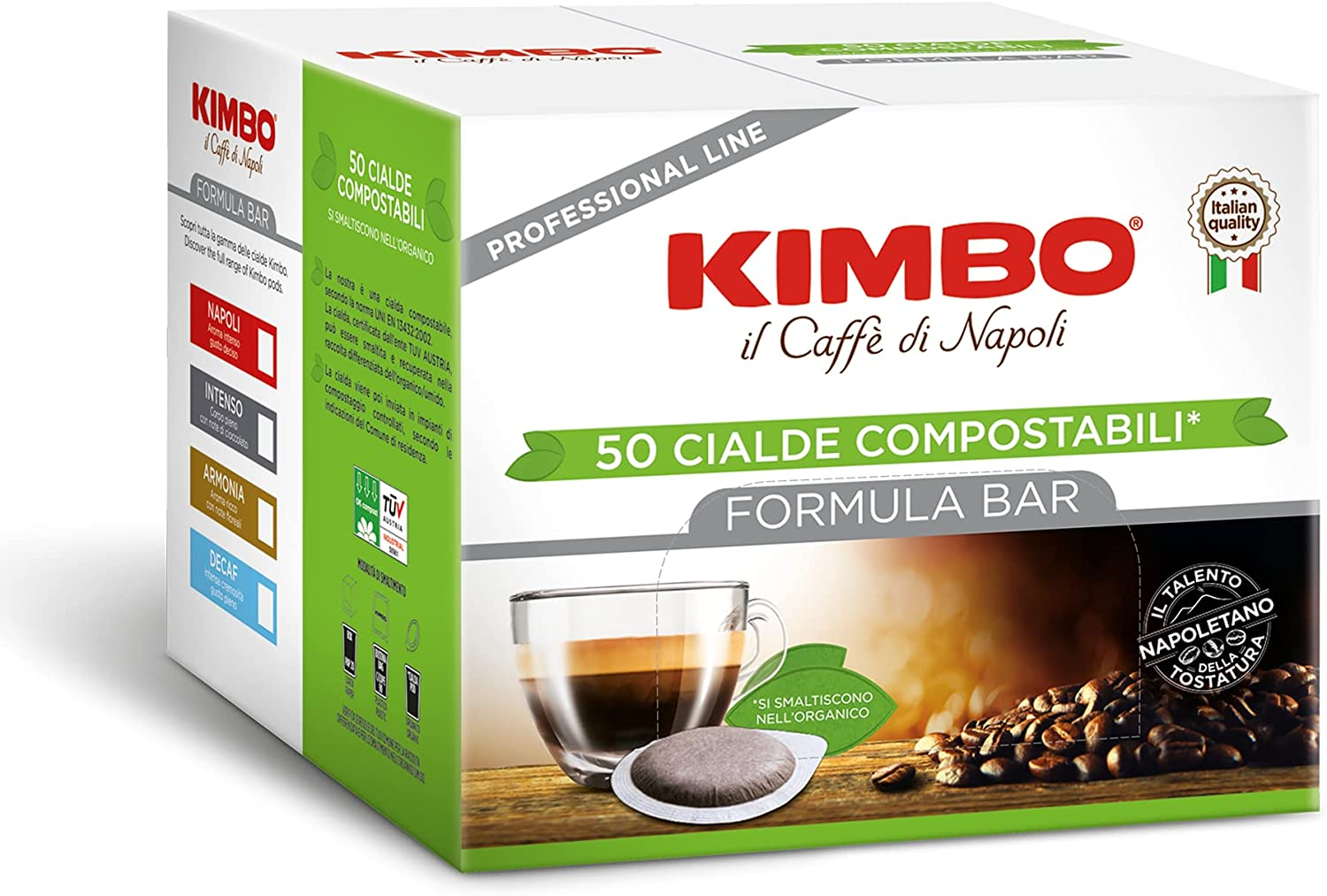 Kimbo Cialde Compostabili ESE Armonia – Confezione da 50 Cialde