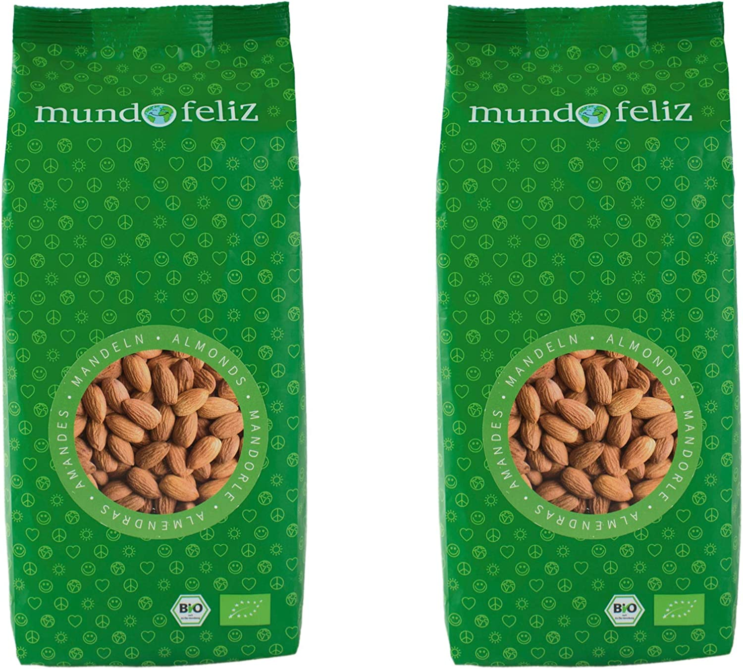 Mundo Feliz, Mandorle Biologiche, 2 x 500 g