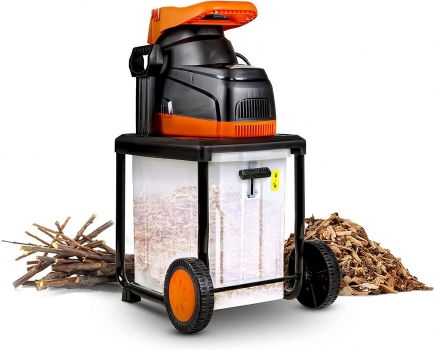 Biotrituratore Elettrico Engindot 2800W - Tritura Rami 45mm Silenzioso 60L - Foto 6