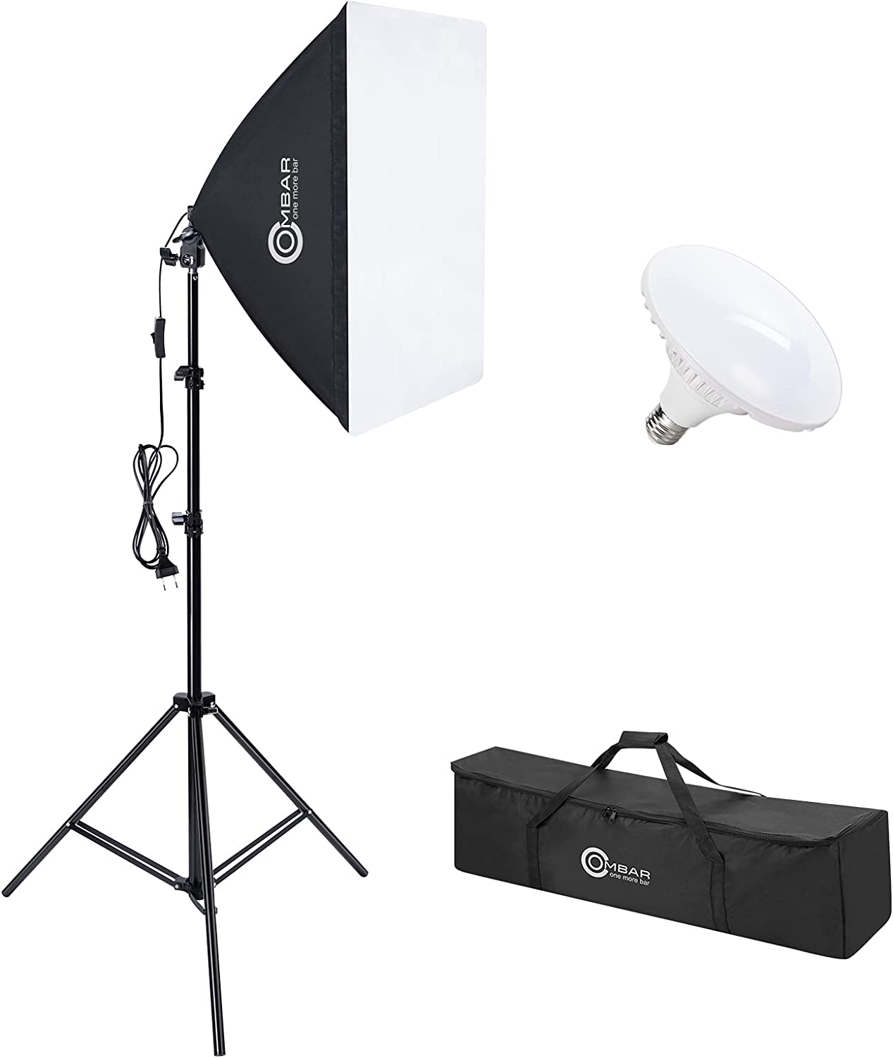 Mvpower Kit Illuminazione Di Luce Continua Per Studio Fotografico Con 2 x Softbox Ombrello, 2 x