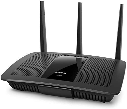 Linksys EA7300 Router WLAN WiFi 5 mesh dual band AC1750 Max Stream, router MU-MIMO per Internet wireless rapido, per streaming e giochi UHD 4K, con 4 porte Gigabit Ethernet