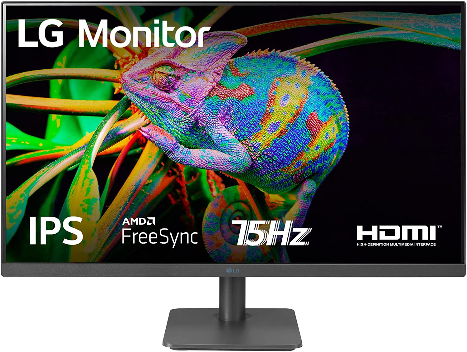 LG 27MP400 Monitor 27″ Full HD LED IPS, 1920×1080, 5ms, AMD FreeSync 75Hz, VGA, HDMI 1.4 (HDCP 1.4), Flicker Safe, Grigio Antracite