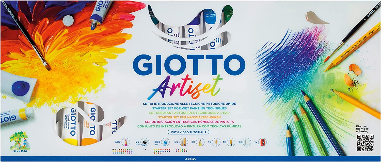 Giotto ARTISET Creativo, Colori Assortiti, Set da 65 Pezzi, 270200