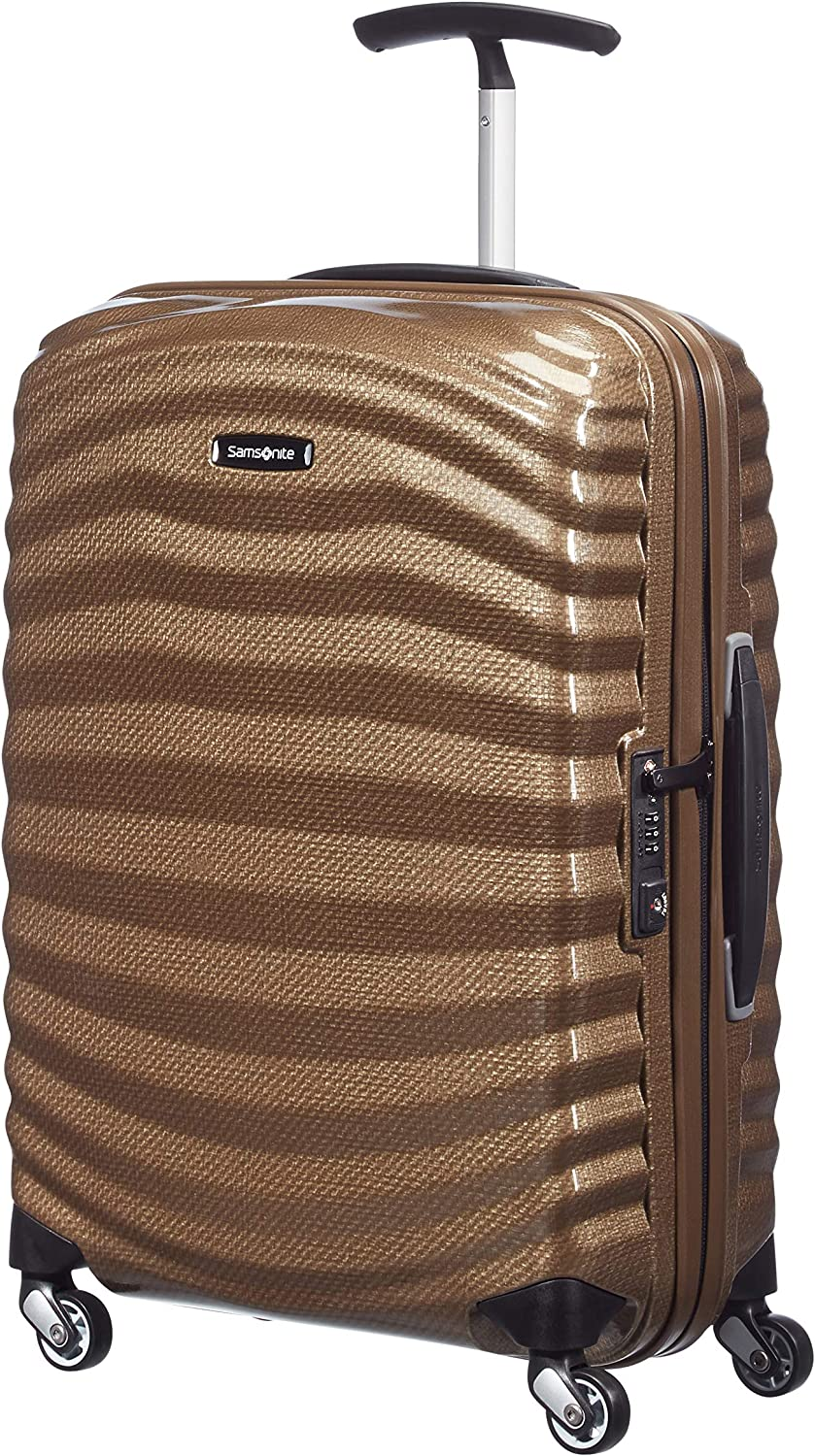 Samsonite Lite-Shock Spinner S Bagaglio a Mano, 55 cm, 36 L, Marrone (Sand)