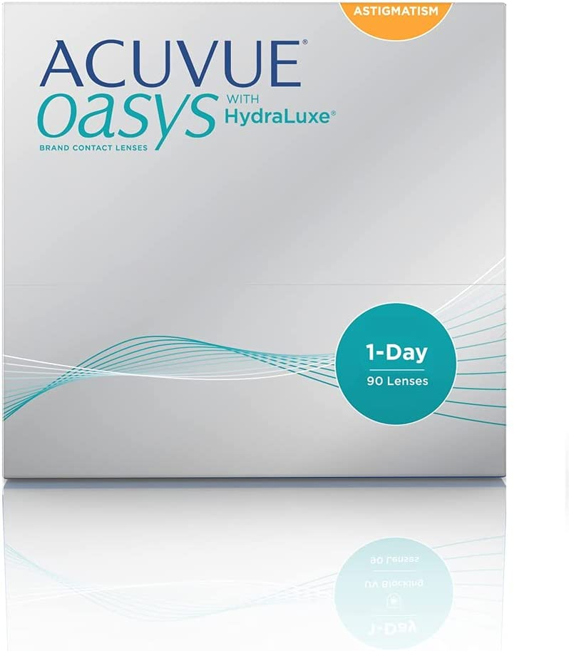 ACUVUE OASYS 1-Day for ASTIGMATISM con tecnología HydraLuxe – Lenti Giornaliere – protezione UV – 90 lenti