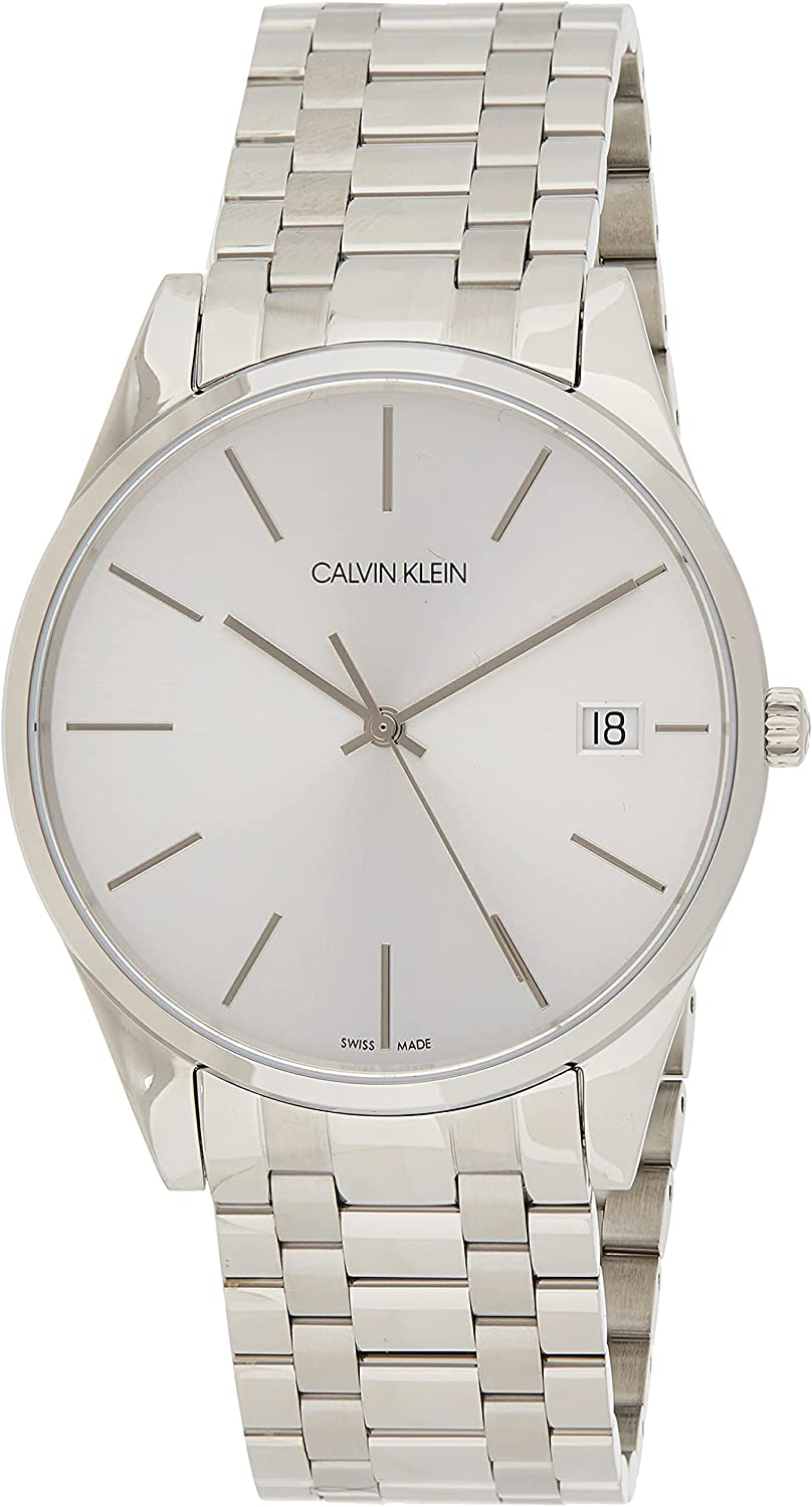 Calvin Klein Orologio Analogico Quarzo Uomo con Cinturino in Acciaio Inox K4N21146