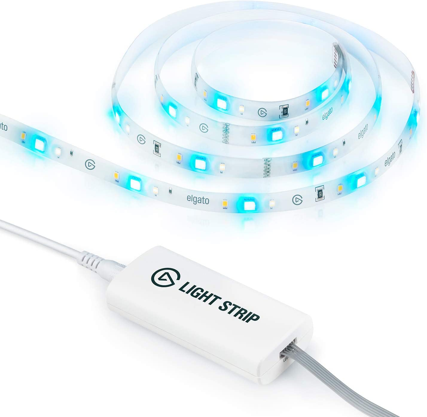 Elgato Light Strip, LED RGBWW LED, 2000 lumen, 16 milioni di Colori Bianco Caldo/Freddo, Controllo Tramite app, iOS, Android, PC, Mac, Integrazione con Stream Deck