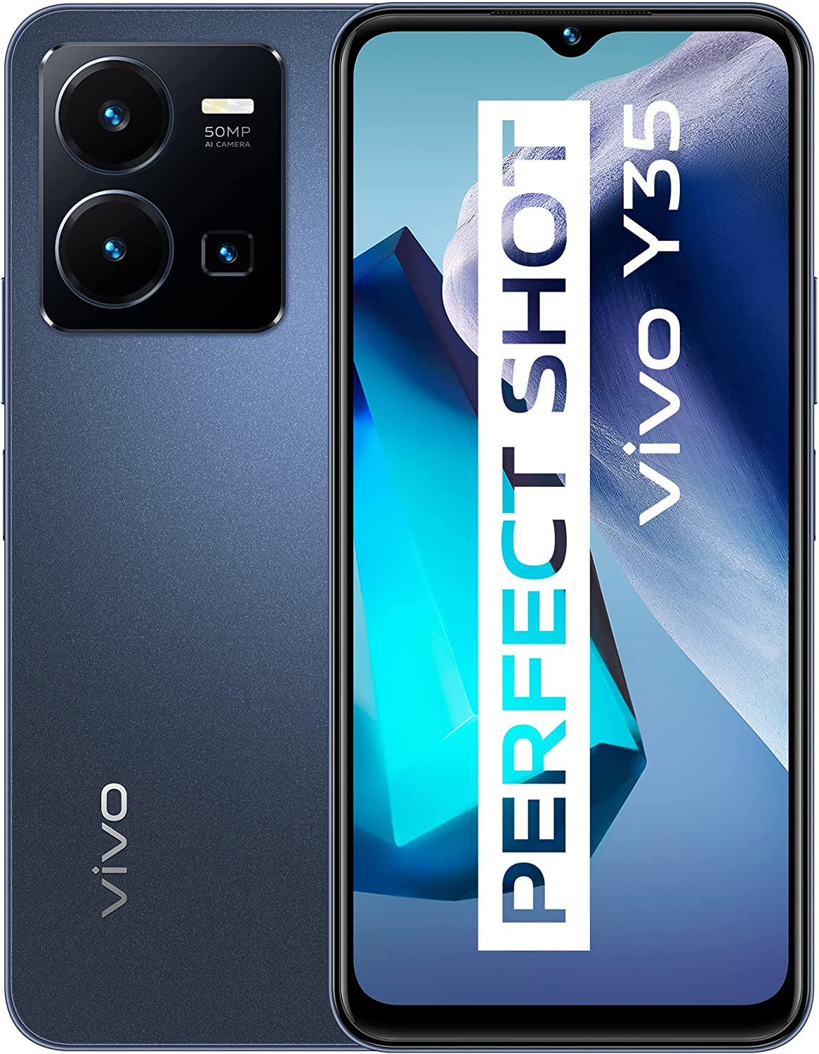 VIVO Smartphone Y35, 8GB + 256GB, Snapdragon 680, schermo da 6,58 pollici FHD+, fotocamera posteriore da 50 MP, batteria da 5.000 mAh, doppia Sim