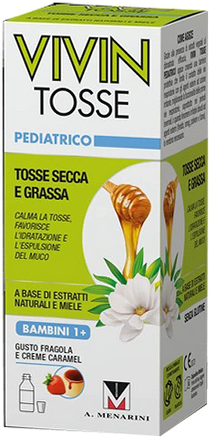 Vivin Tosse Pediatrico – Sciroppo Per Tosse Secca E Grassa A Base Di Estratti Vegetali E Miele 150 ml