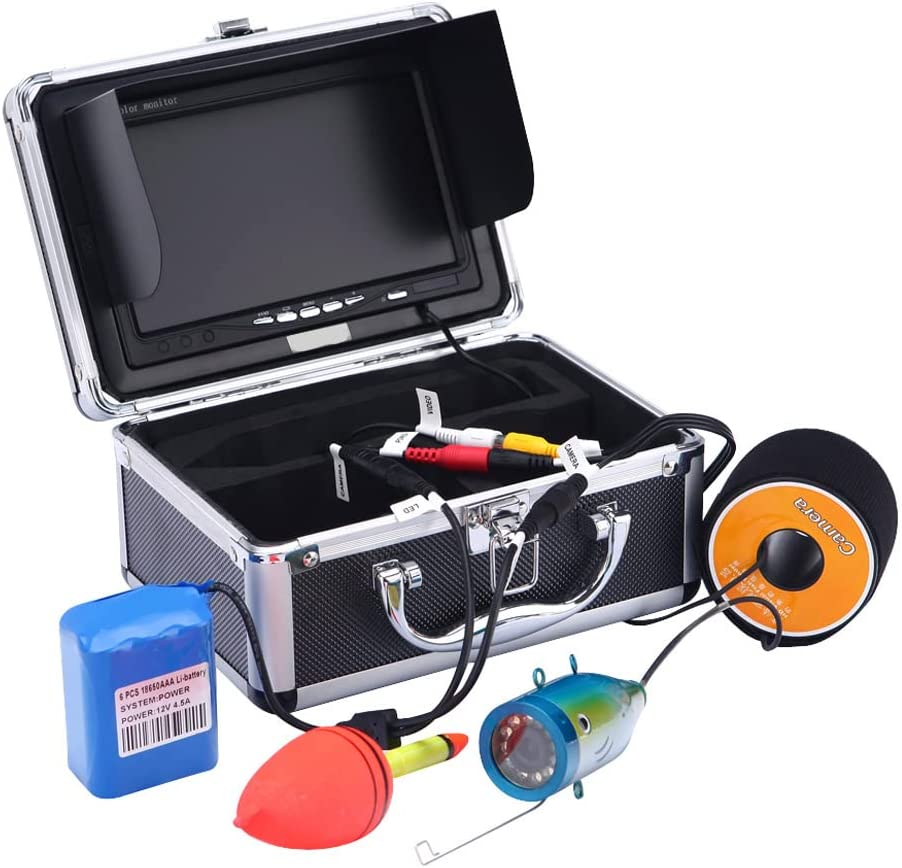 HAOTING Telecamera da Pesca subacquea da 7 pollici LCD, Sistema di visione subacquea Della telecamera 1200TVL