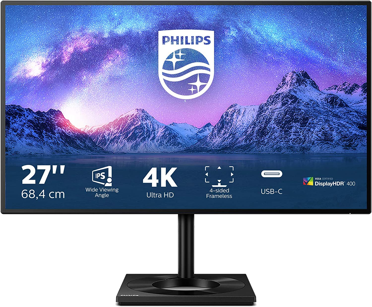 MONITOR PHILIPS 27 M-LINE 279C9/00 IPS 4KPHILIPS 279C9/00 3840 X 2160 PIXELES 4K ULTRA HD LED NEGRO
