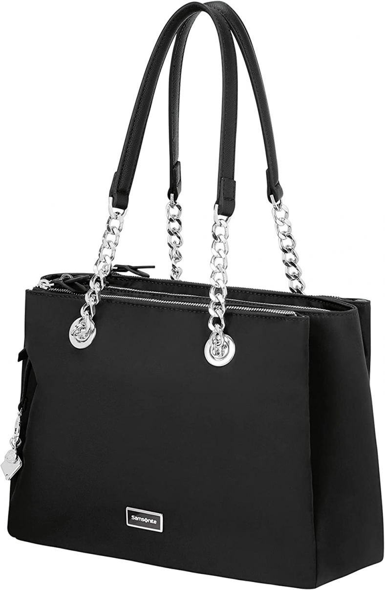Samsonite Essentially Karissa – Borsa A Tracolla Piccola 29cm, Minimalista, In Materiale Riciclato RPET, Con Logo In Metallo