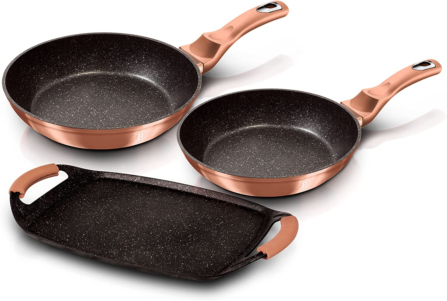 Batterie de Cuisine à Induction 15 Pièces Aluminium Antiadhésif sans