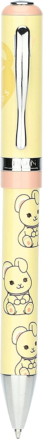THUN – Penna a Sfera Joy – Cancelleria Divertente per Bambini – Linea Teddy Friends – Acciaio Inossidabile, Ottone – 13,5 cm