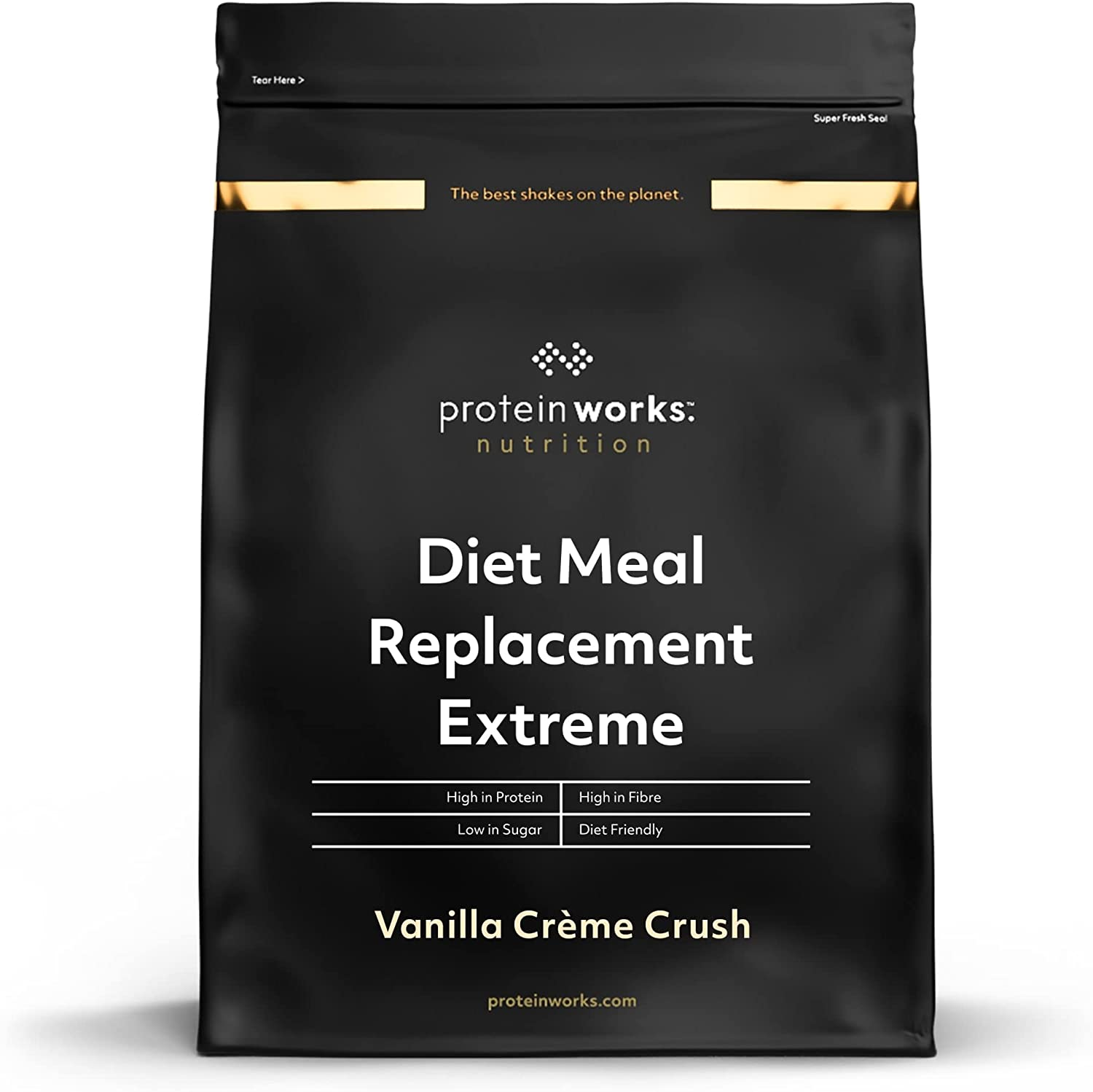 Diet Meal Replacement Extreme | crema alla vaniglia | Pasto completo, vitamine immunostimolanti, salutare, economico, basta aggiungere acqua | THE PROTEIN WORKS | 1 kg