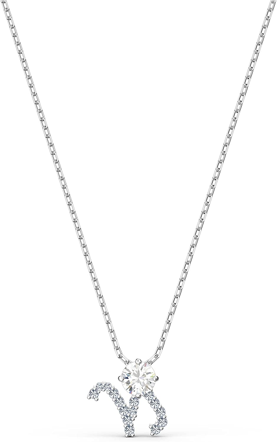 Swarovski Pendente Zodiac II, Capricorno, Bianco, Mix di placcature