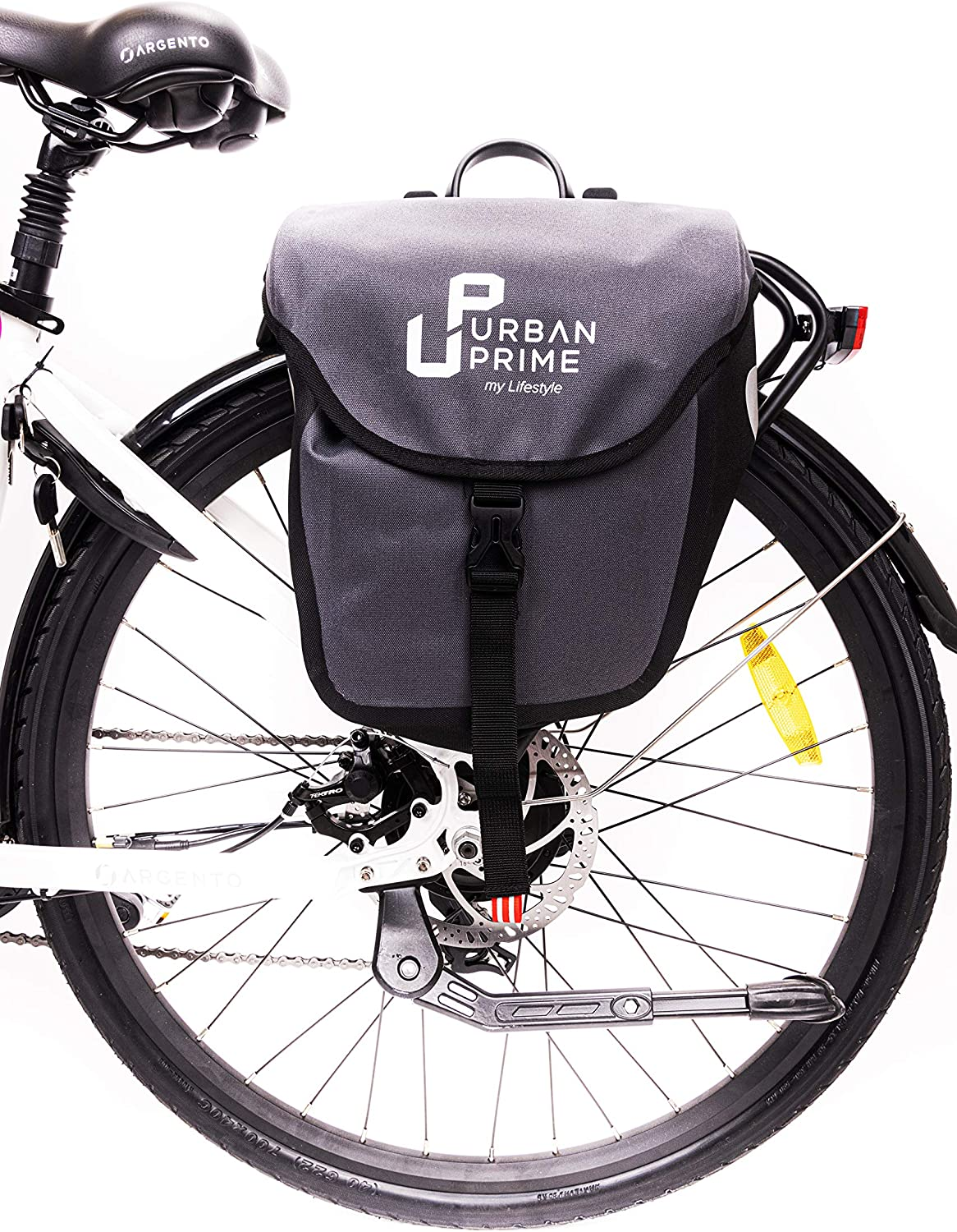 Urban Prime Borsa Laterale Bici, Unisex Adulto, Grigio, Taglia Unica