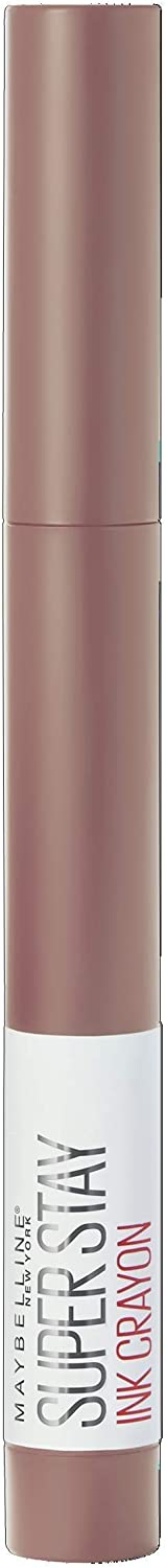 Maybelline New York Rossetto Matita SuperStay Ink Crayon, Colore Matte a Lunga Tenuta, Trust Your Gut (10),