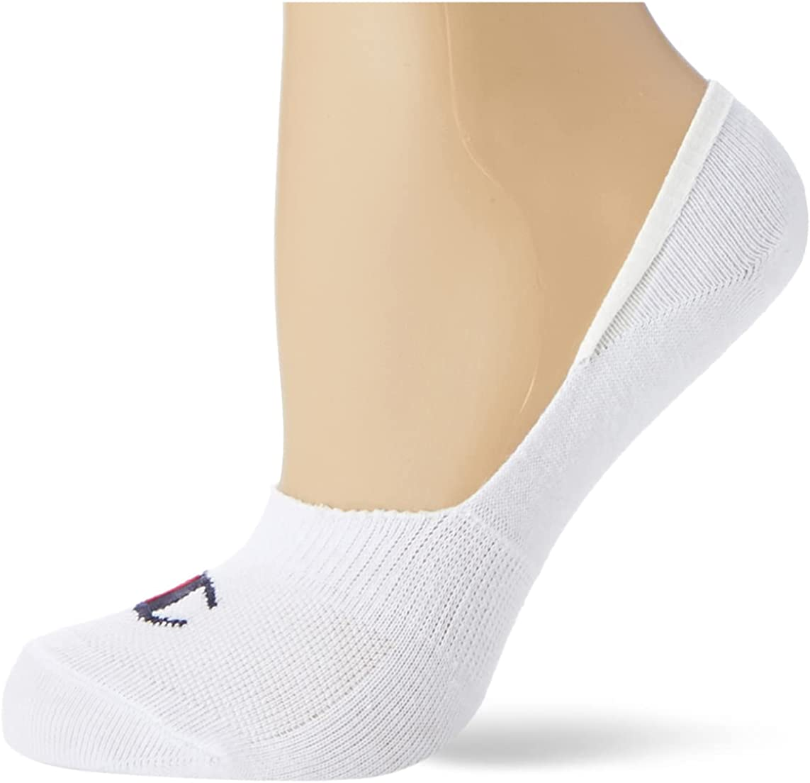 Champion Core 6PP Footie, Calzini, Unisex – Adulto, Grigio (Melange Chiaro)/Bianco/Nero