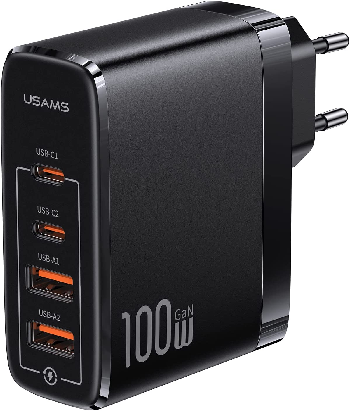 Pluggify 100W PPS GaN III Caricatore Rapido 4 Ports Caricatore USB C Caricabatterie PD3.0&QC4.0 Supporta 20W