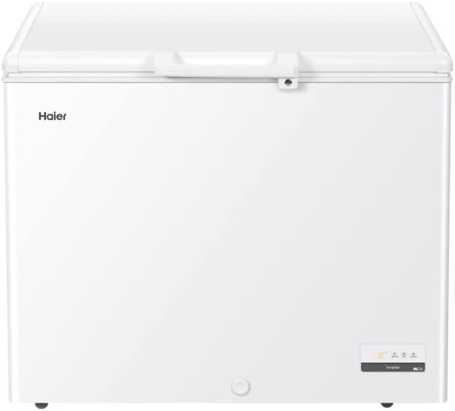 Haier HCE301E Congelatore Orizzontale a Pozzetto, 300 Litri, Temperatura Regolabile, Funzione Fast Freeze, Silenzioso, Libera Installazione, 111x62x84,5cm, Bianco