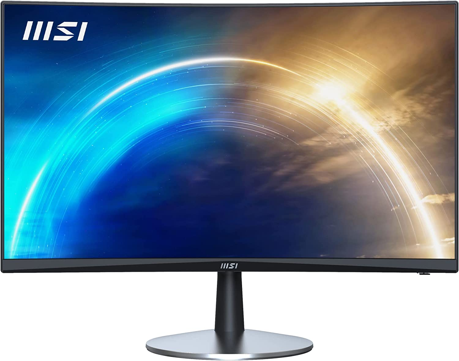 MSI PRO MP242C Monitor da Ufficio Curvo da 23,6 Pollici FHD – Pannello VA 1500R 1920 x 1080, 75 Hz, Schermo Eye-Friendly, Speaker integrati – HDMI 1.4 e VGA