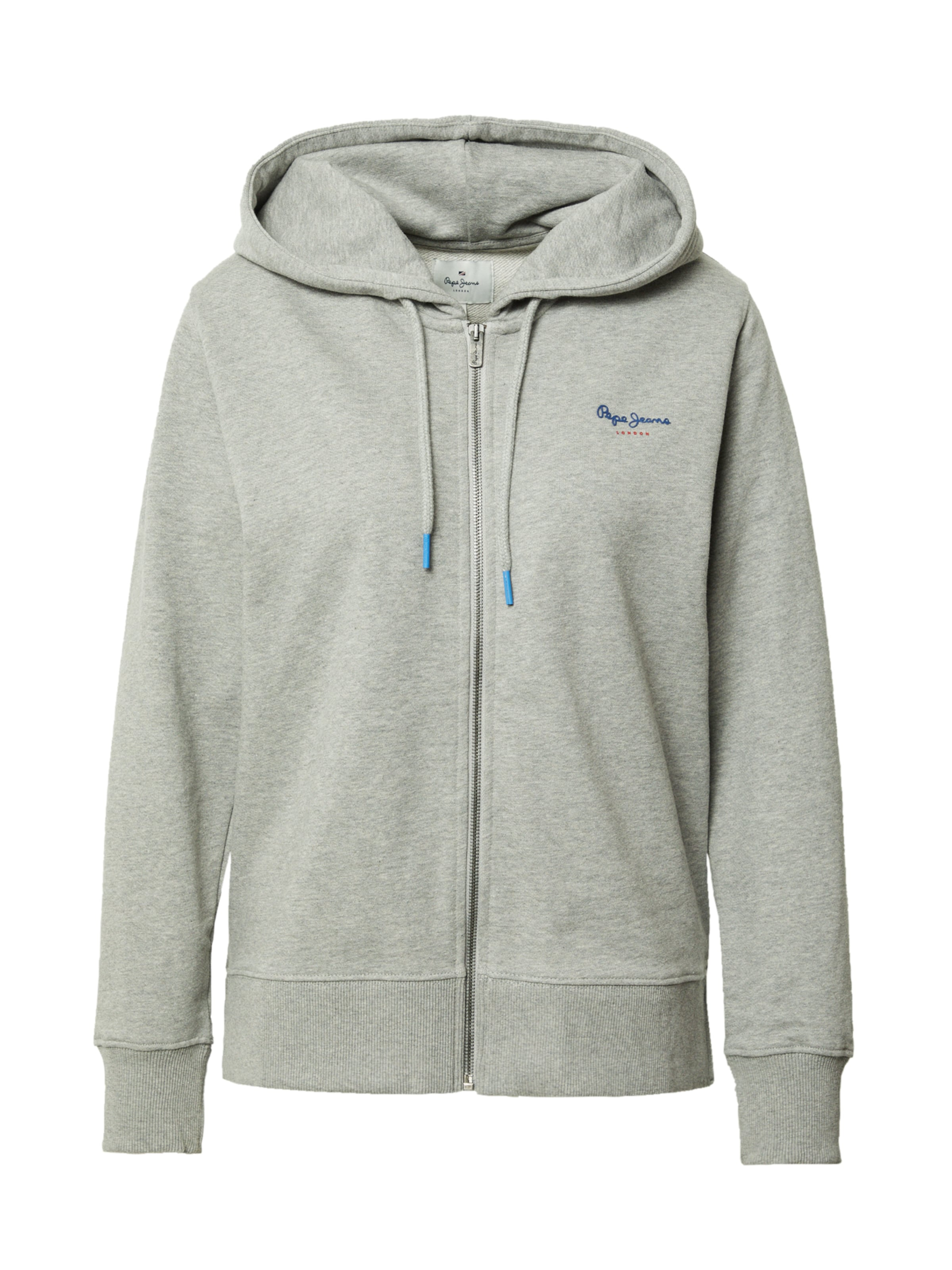 Pepe Jeans Giacca di felpa ‘CALISTA’ in Grigio Sfumato