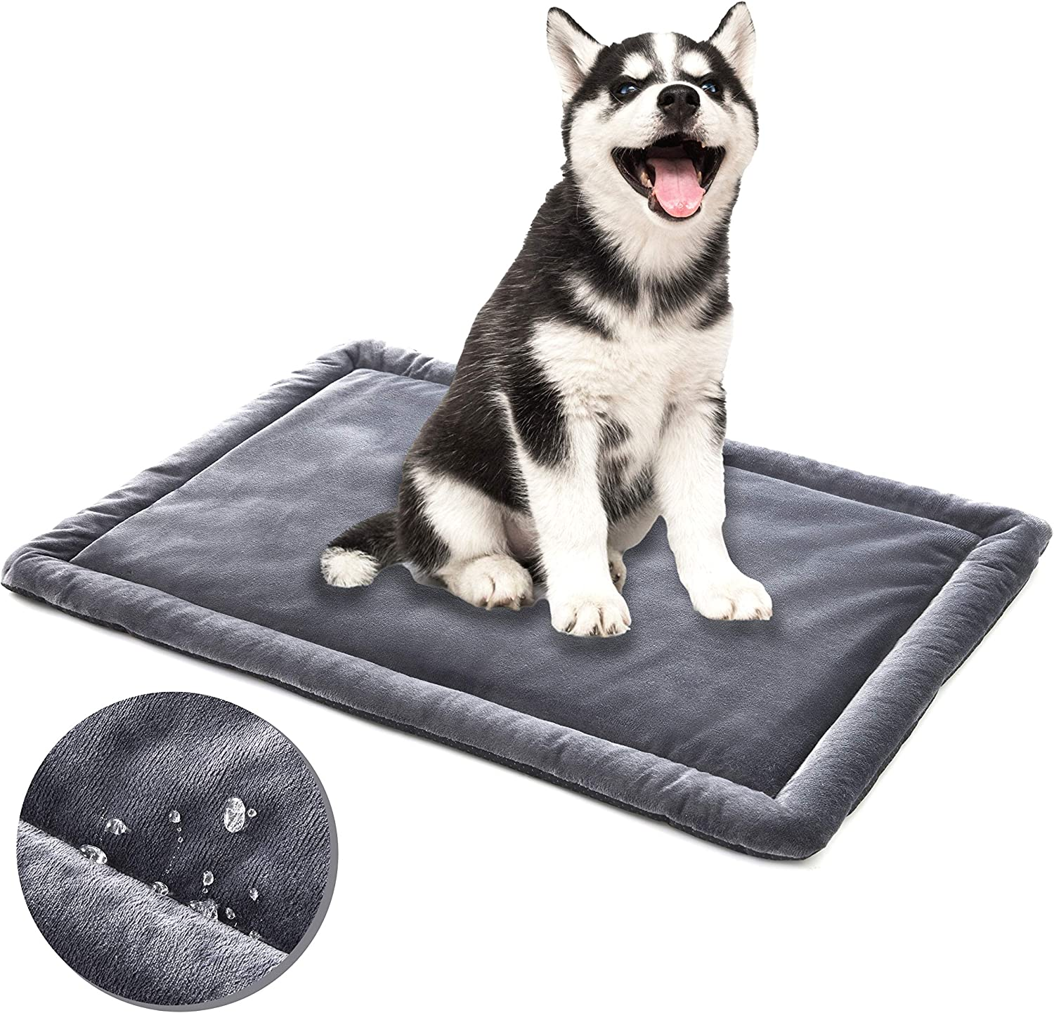 Allisandro® Tappetino per Dormire per Cani Impermeabile con Fondo Antiscivolo, Grigio, 100 x 70 cm