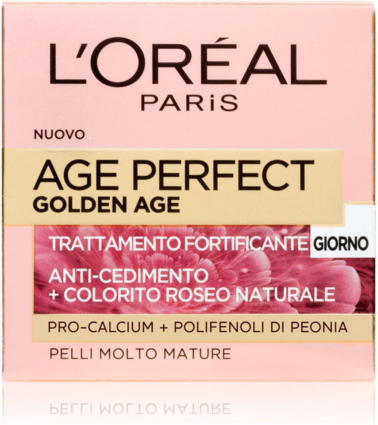 L’Oréal Paris Crema Viso Giorno Age Perfect Golden Age, Trattamento Fortificante, Adatto a Pelli Mature, 50 ml