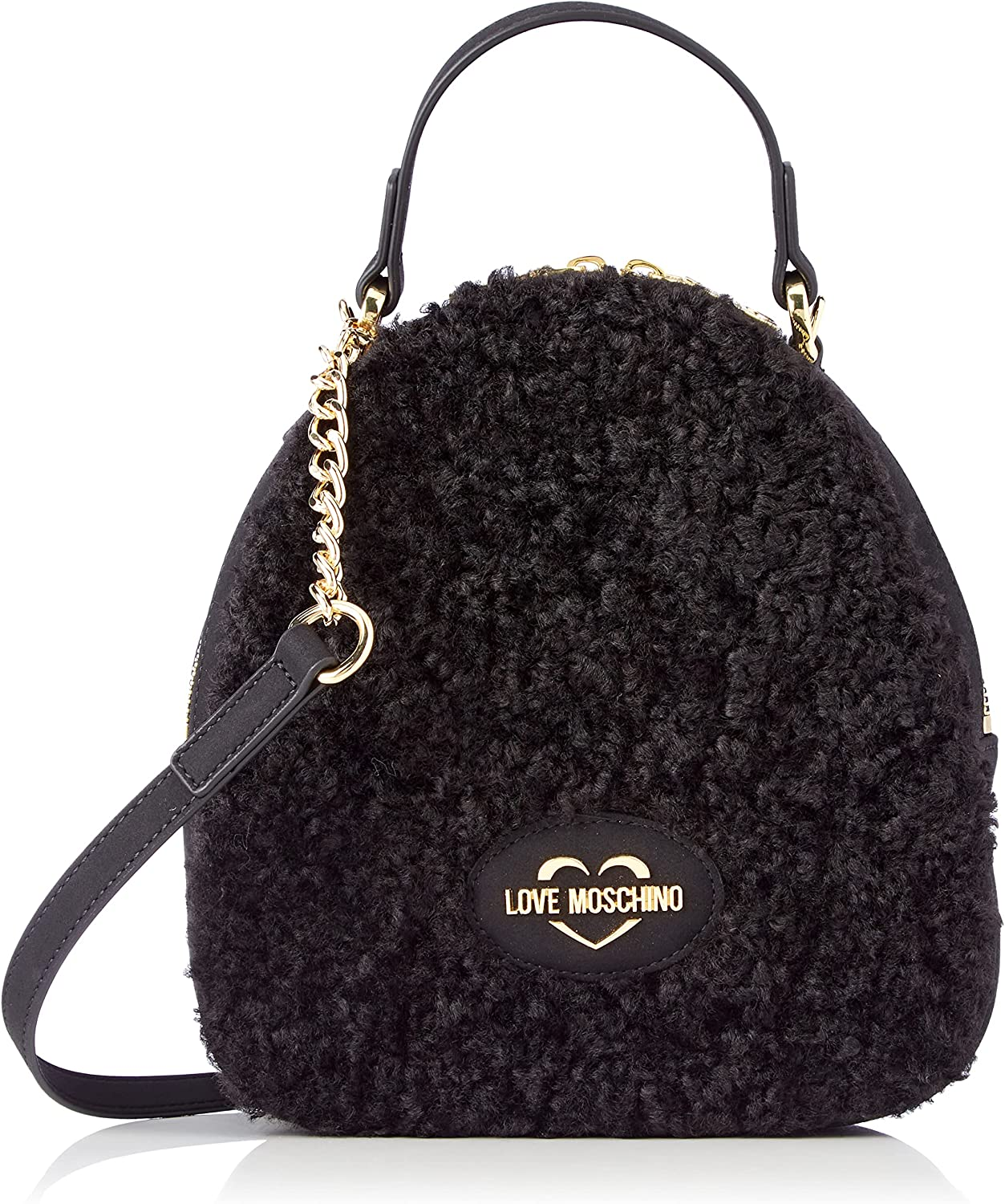 Love Moschino JC4385PP0FKN100A, Borsa A Mano Donna, Nero, Taglia Unica