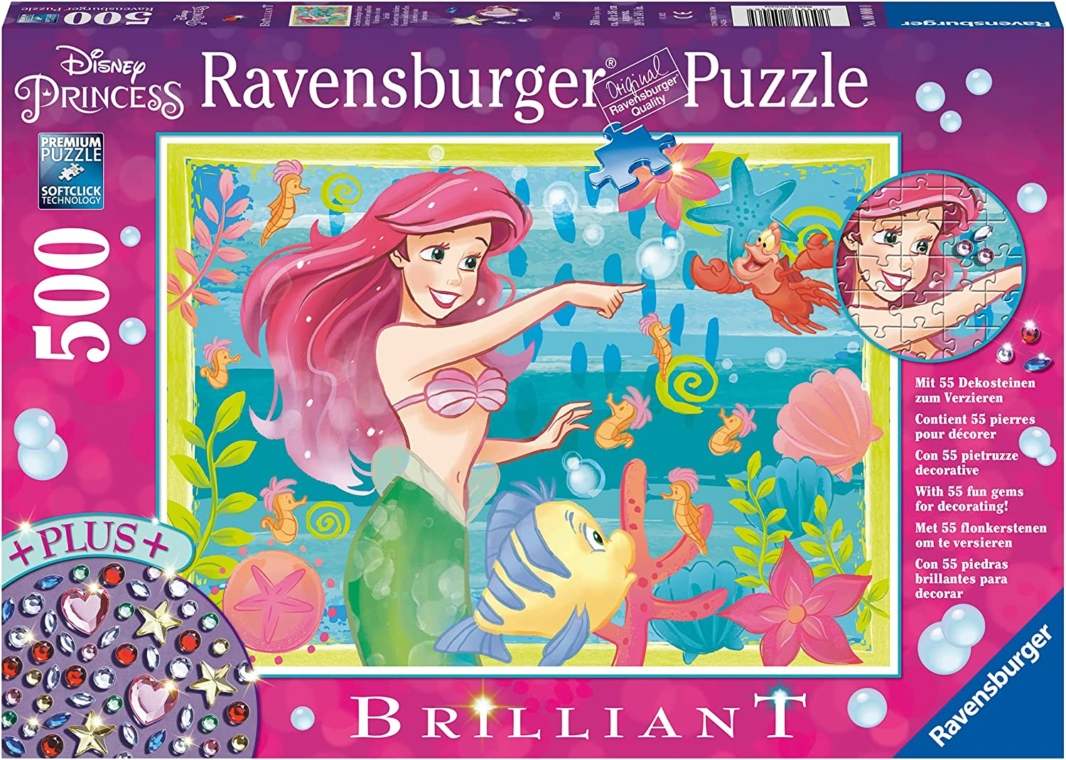 Ravensburger Disney Puzzle, Ariel, Multicolore, 13327 7