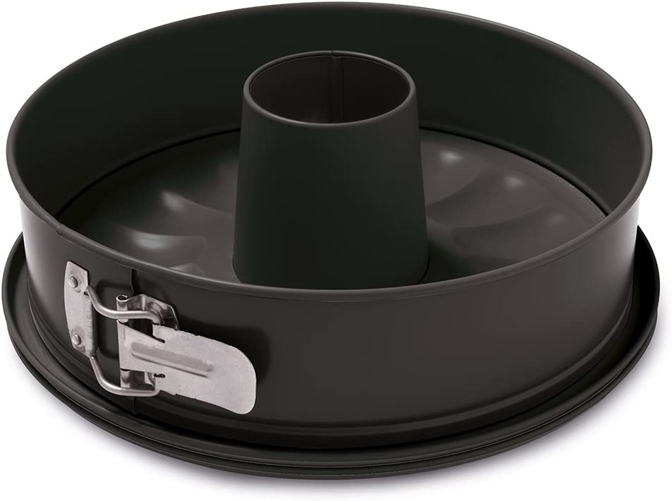 Guardini Gardenia, Tortiera apribile 2 fondi 24cm, Fondo Salvagoccia, Acciaio con rivestimento antiaderente, Colore nero