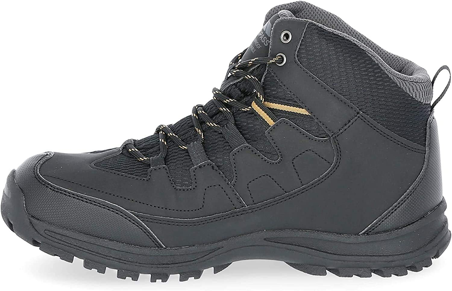 Trespass Finley, Stivali da Escursionismo Alti Uomo, Nero (Black Blk)