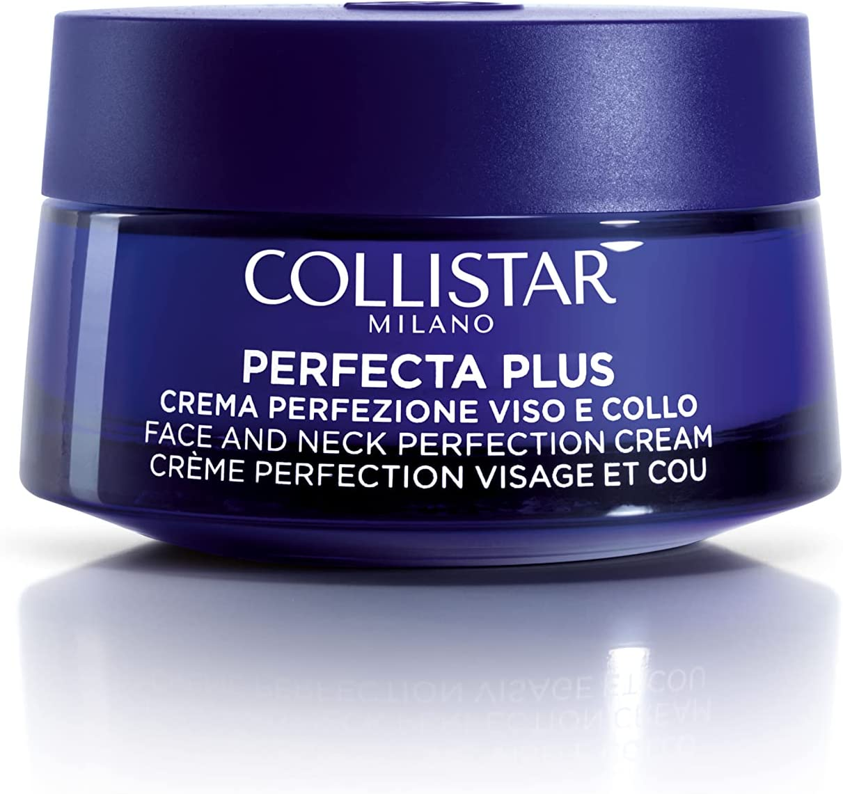 Collistar Perfecta Plus Crema Perfezione Viso e Collo, Crema giorno e notte rimodellante e rimpolpante, formula brevettata, minimizza rughe e cedimenti cutanei, per pelli mature, 50ml