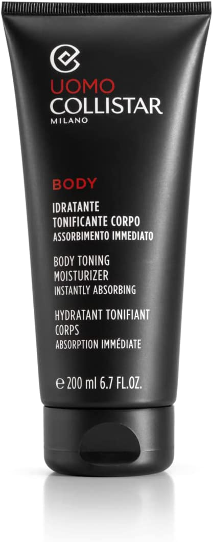 Collistar Crema Uomo Idratante Tonificante Corpo, Crema-Gel ad Alto Potere Idratante e Tonificante, 200 ml