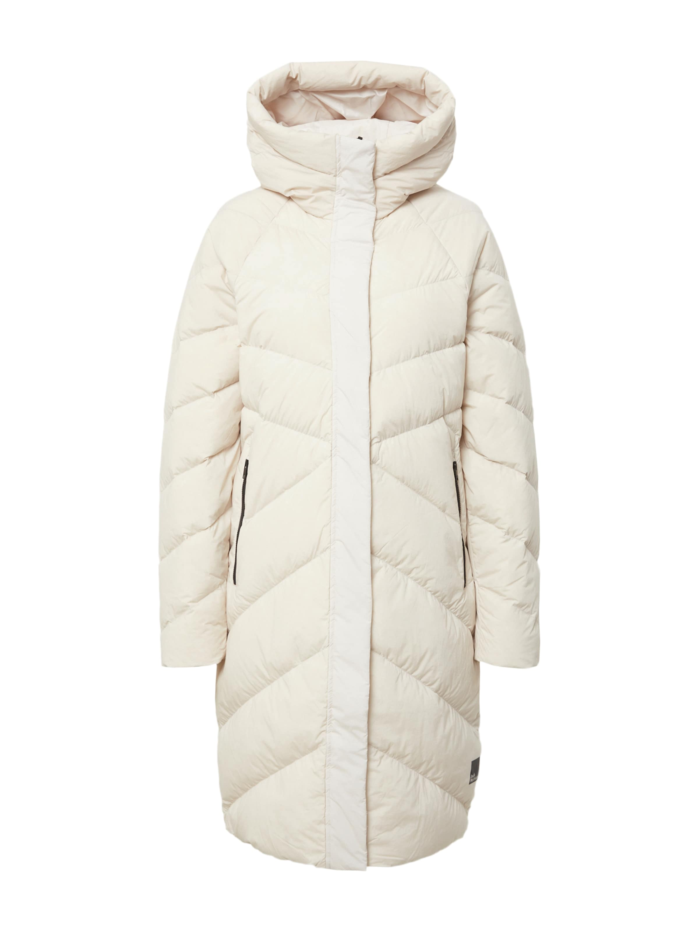 JACK WOLFSKIN Cappotto outdoor ‘MARIENPLATZ’ in Grigio Chiaro
