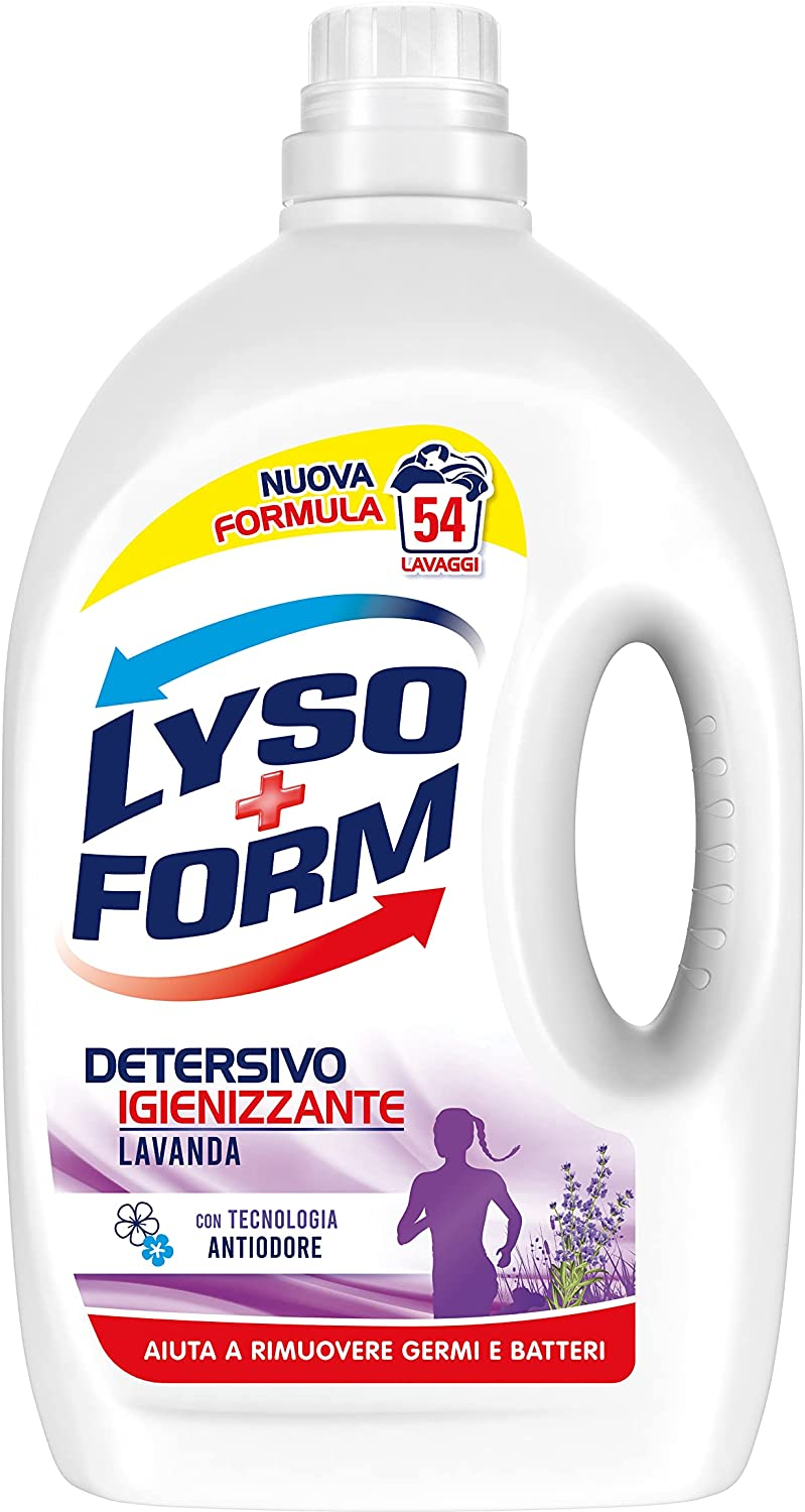 Lysoform, Detersivo Igienizzante Lavanda, Confezione da 54 Lavaggi